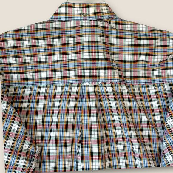 Wrangler Riata Long Sleeve Button Down Shirt Size M Lightweight Multicolor Plaid - Picture 7 of 12